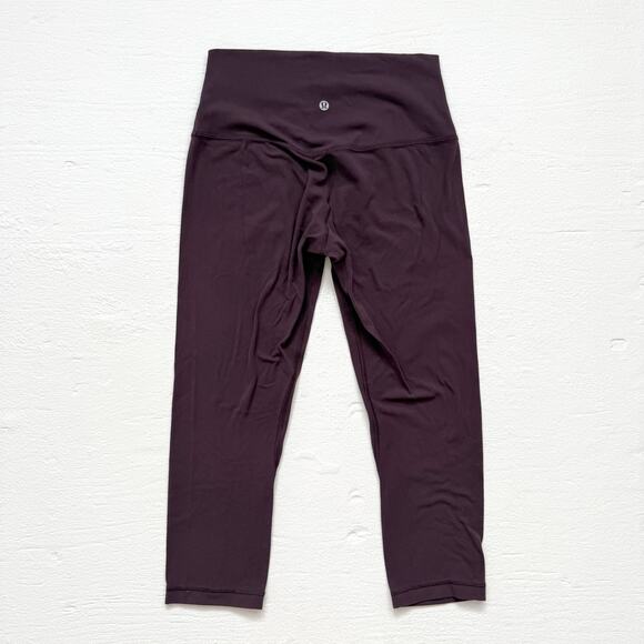 Lululemon Align High-Rise Crop Leggings 21" Purple, Size 8 - Picture 6 of 8